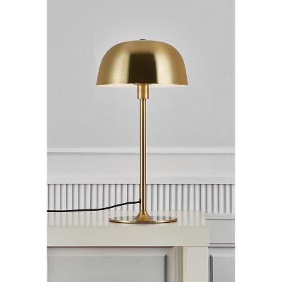 Cera Dome Table Lamp Brass E14